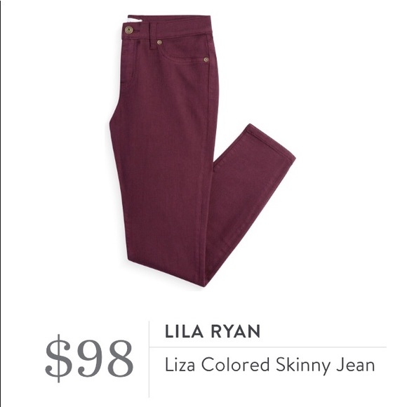 LILA RYAN Stitch Fix Liza Colored Skinny Jean 25P - Picture 4 of 9